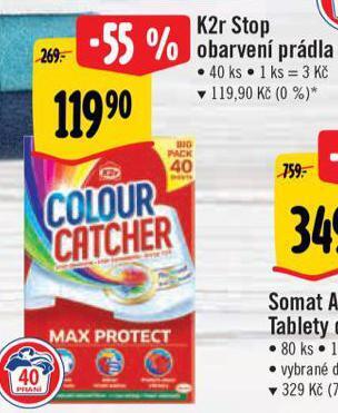 Albert K2r colour catcher stop obarvení prádla nabídka