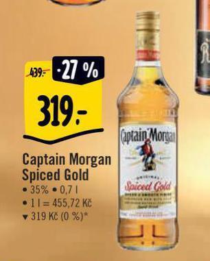Albert Captain morgan spiced gold nabídka