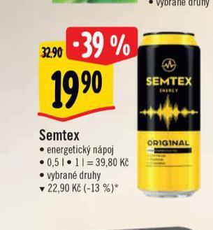 Albert Semtex energetický nápoj nabídka