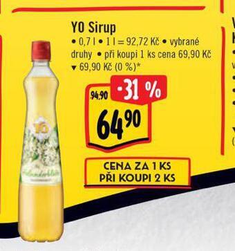Albert Yo sirup nabídka