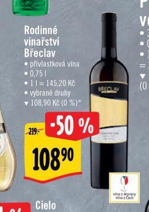 Albert Rodinné vinařství břeclav nabídka