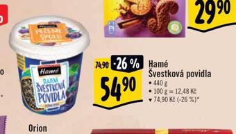 Albert Hamé švestková povidla nabídka