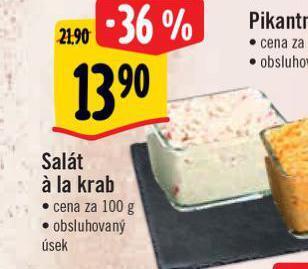Albert Salát á la krab nabídka