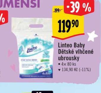 Albert Linteo baby vlhčené ubrousky nabídka