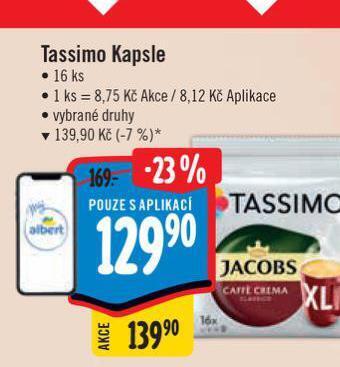 Albert Kávové kapsle tassimo nabídka