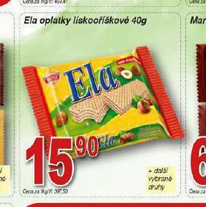Hruška Ela oplatky nabídka