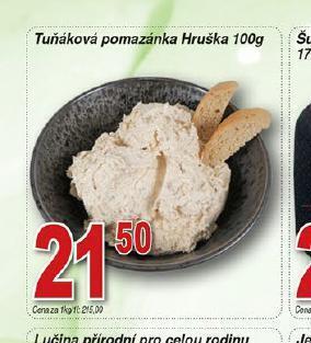 Hruška Tuňáková pomazánka nabídka