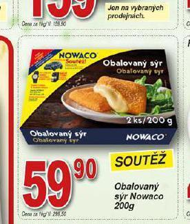 Hruška Obalovaný sýr nowaco nabídka