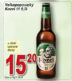 Hruška Pivo velkopopovický kozel nabídka