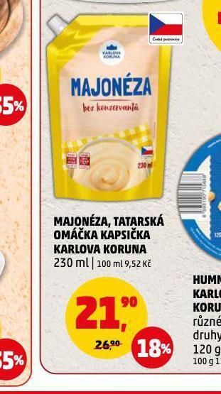 Penny Market Tatarská omáčka nabídka