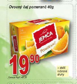 Hruška Jemča čaj nabídka