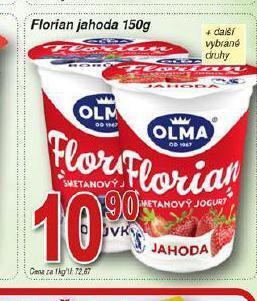 Hruška Florian jogurt nabídka