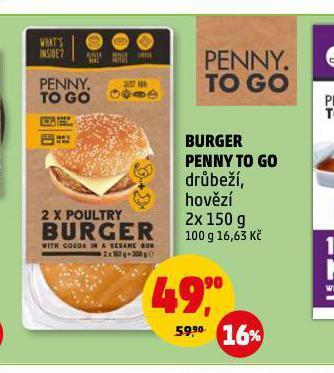 Penny Market Burger nabídka