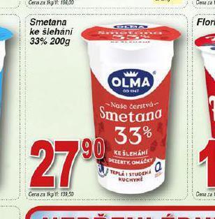 Hruška Smetana ke šlehání nabídka