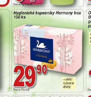 Hruška Harmony papírové kapesníky nabídka