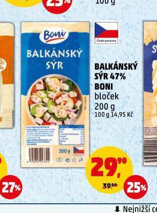Penny Market Balkánský sýr nabídka
