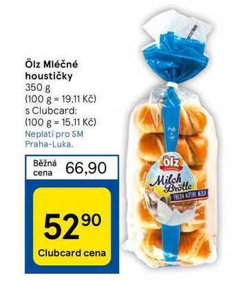 Tesco Ölz mléčné houstičky 350 g nabídka