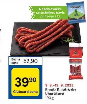 Tesco Kmotr kmotrovky uherákové 100 g nabídka