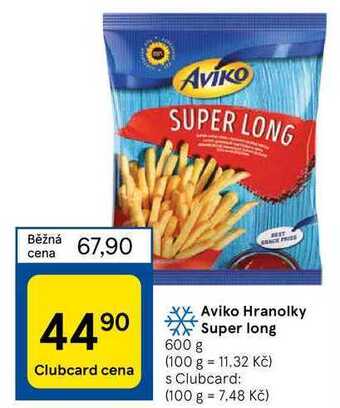 Tesco Aviko hranolky super long 600 g nabídka