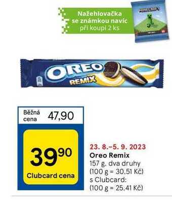 Tesco Oreo remix 157 g nabídka