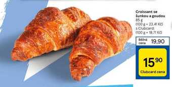 Tesco Croissant se šunkou a goudou 85 g nabídka