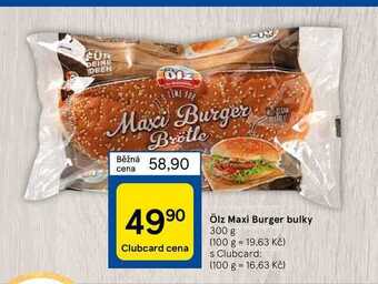 Tesco Ölz maxi burger bulky 300 g nabídka