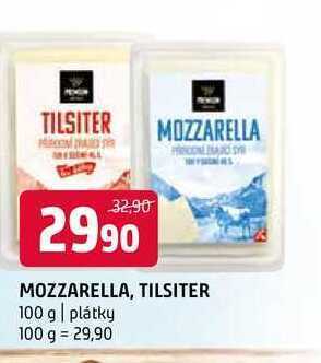 Terno Mozzarella, tilsiter 100 g nabídka