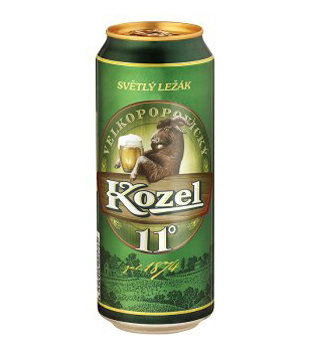 Terno Velkopopovický kozel 11° medium, světlý ležák (plechovka) 0.5 nabídka
