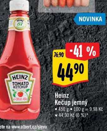Albert Heinz kečup jemný 450 g nabídka