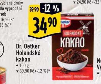 Albert Dr. oetker holandské kakao • 100 g nabídka