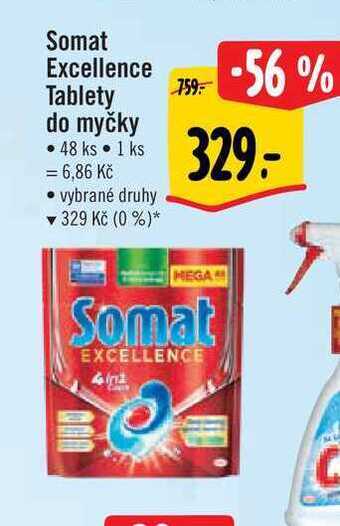 Albert Somat excellence tablety do myčky • 48 ks nabídka