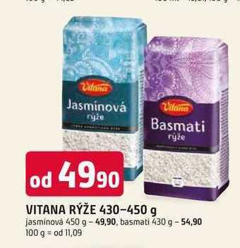 Trefa Vitana jasmínová rýže 450g nabídka