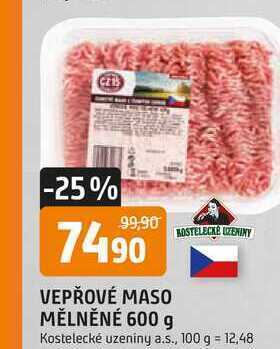 Trefa Vepřové maso mělněné 600 g nabídka