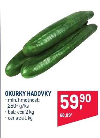 Makro OKURKY HADOVKY nabídka