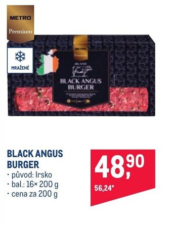 Makro BLACK ANGUS BURGER nabídka
