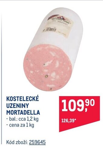 Makro KOSTELECKÉ UZENINY MORTADELLA nabídka