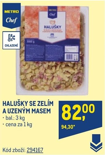 Makro HALUŠKY SE ZELÍM A UZENÝM MASEM nabídka
