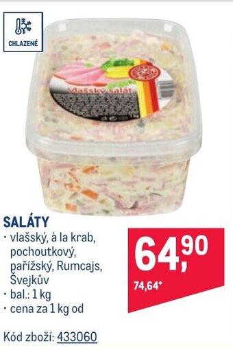 Makro SALÁTY nabídka