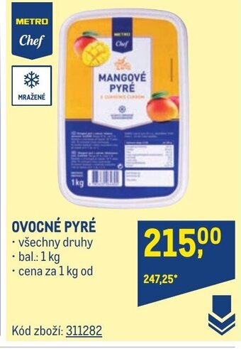 Makro OVOCNÉ PYRÉ nabídka