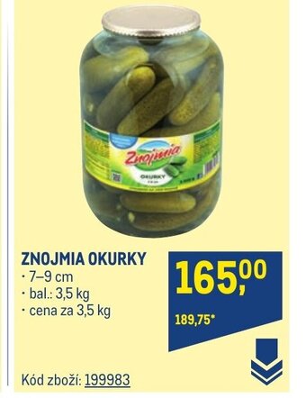 Makro ZNOJMIA OKURKY nabídka