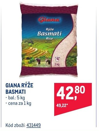 Makro GIANA RÝŽE BASMATI nabídka