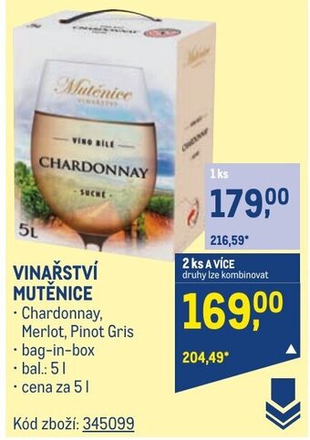 Makro VINAŘSTVÍ MUTĚNICE nabídka