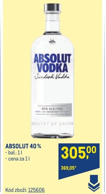 Makro ABSOLUT 40% nabídka