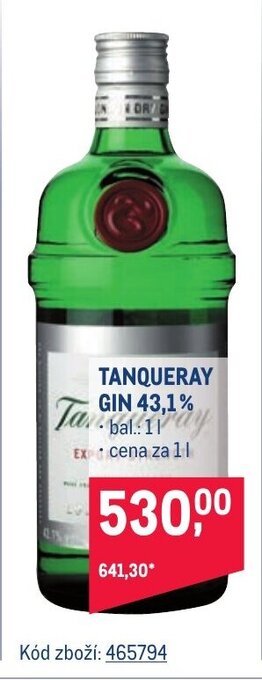 Makro TANQUERAY GIN 43.1% nabídka