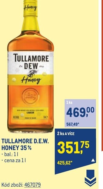 Makro TULLAMORE D.E.W. HONEY 35% nabídka