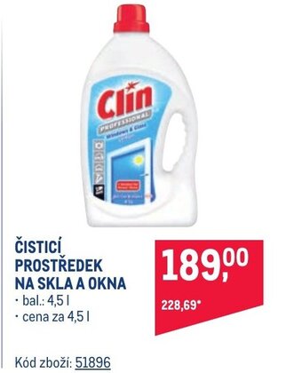 Makro ČISTICÍ PROSTŘEDEK NA SKLA A OKNA nabídka