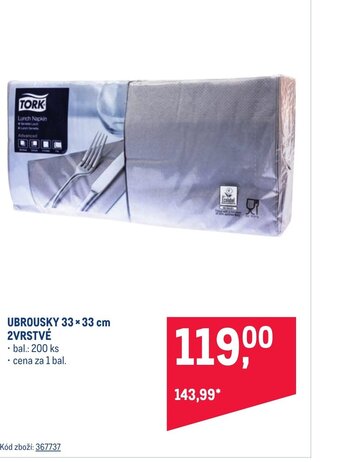 Makro UBROUSKY 33 * 33 cm 2VRSTVÉ nabídka