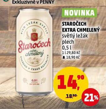 Penny Market Pivo staročech nabídka