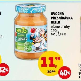 Penny Market Ovocná přesnídávka hello nabídka