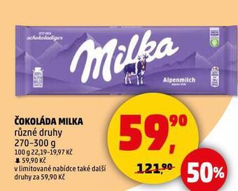 Penny Market Čokoláda milka nabídka